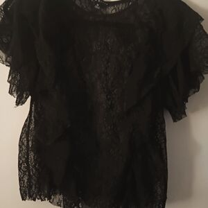 Haute Monde Black Lace Top